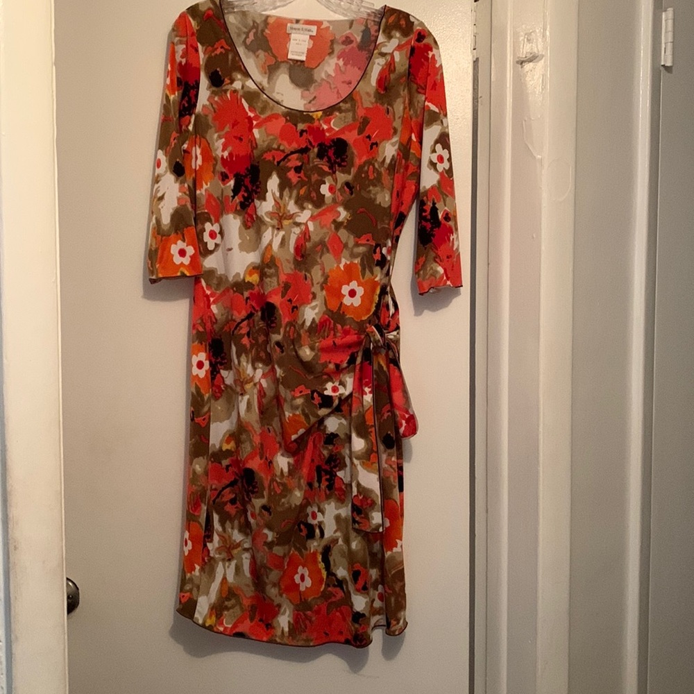 Monroe & Main women’s orange print dress